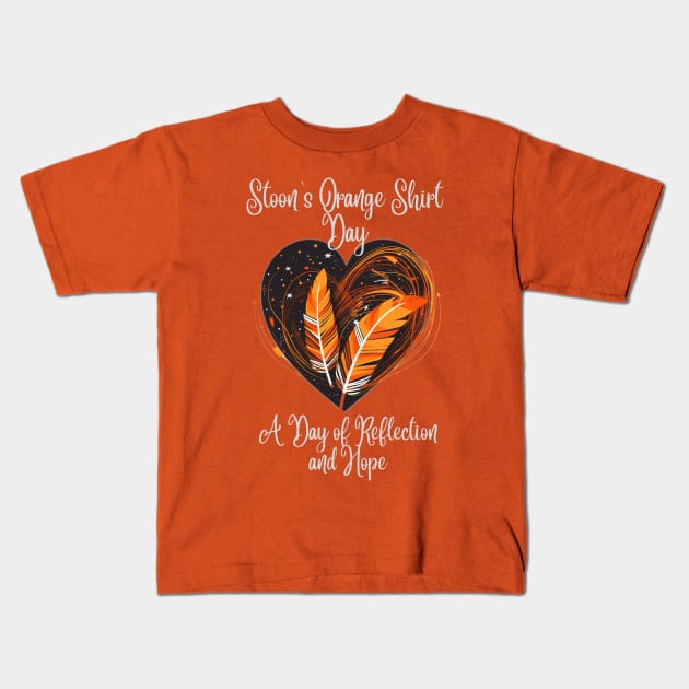 Saskatoons Orange Shirt Day - Reflect and Hope Kids T-Shirt by Stooned in Stoon